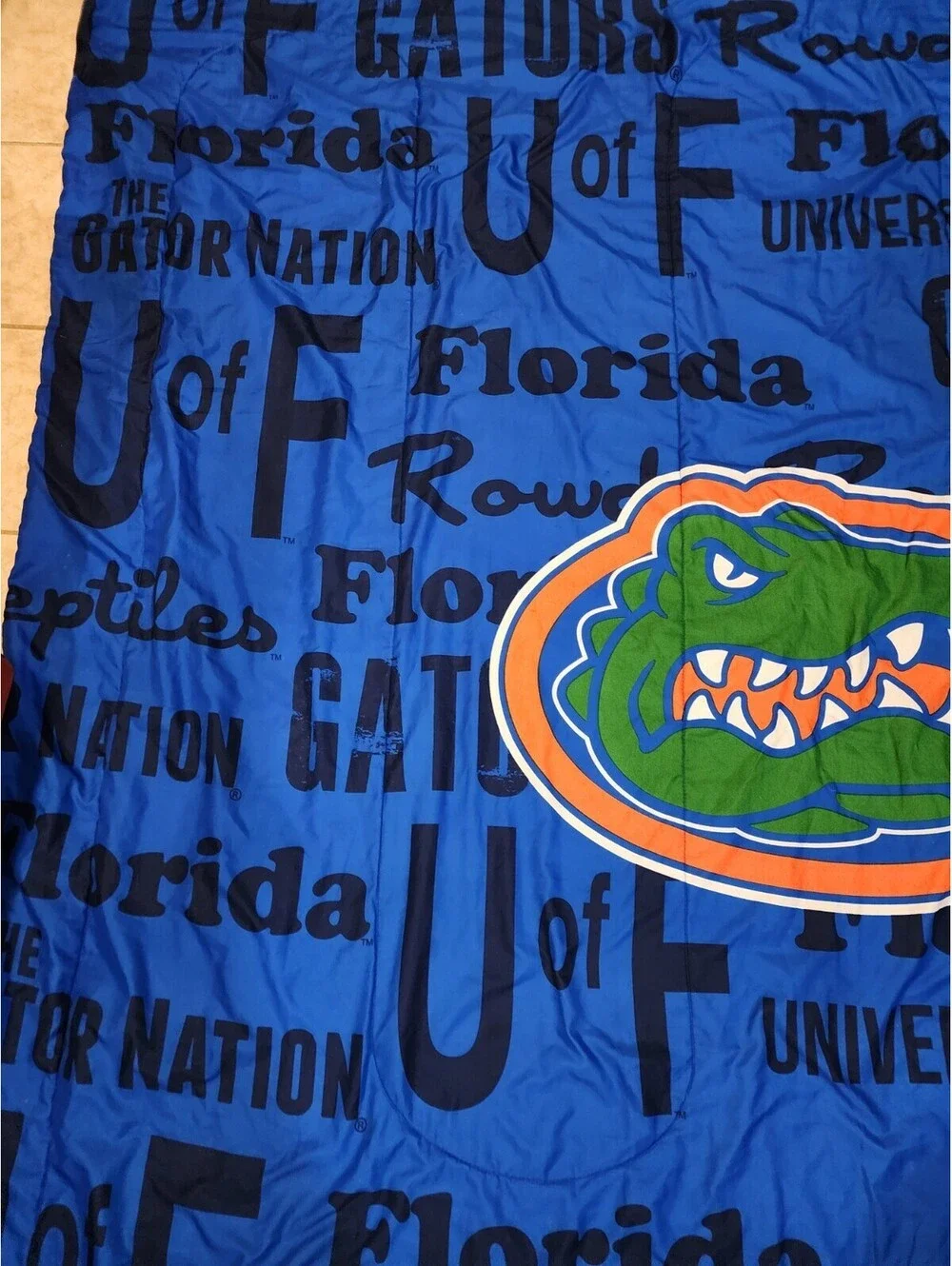 Florida Gators Blue Throw Blanket Queen 85 1/2